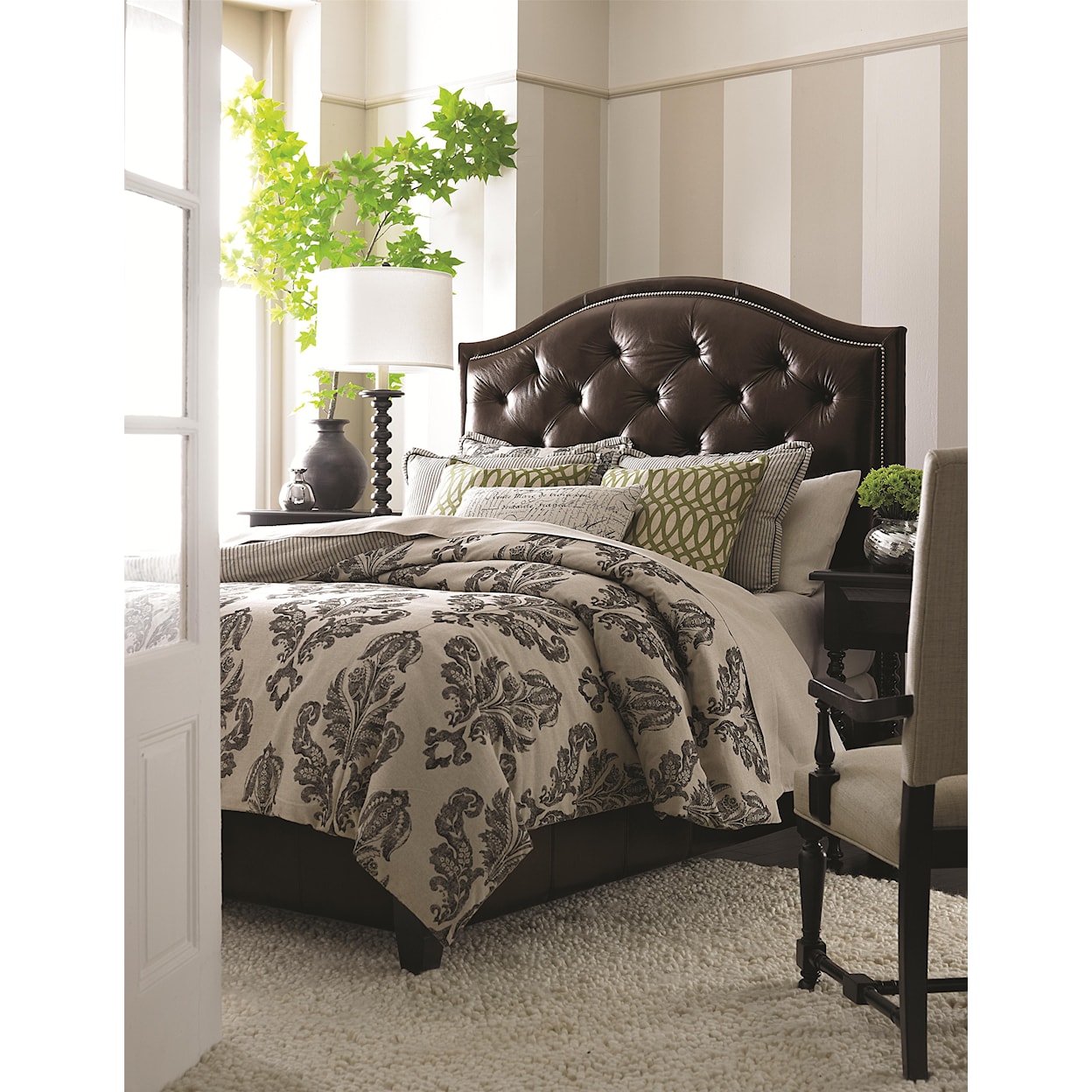 Bassett Custom Upholstered Beds Twin Vienna Upholstered Bed w/ Low Footboard