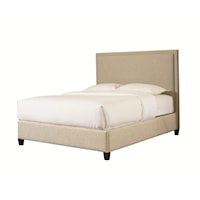 Queen Manhattan Upholstered Headboard and Low Footboard Bed