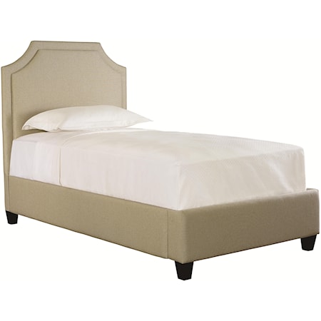Twin Florence Upholstered Headboard and Low Footboard Bed