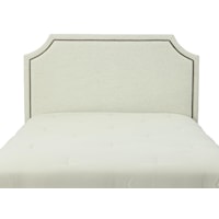 Queen Florence  Upholstered Headboard with Nail Head Trim