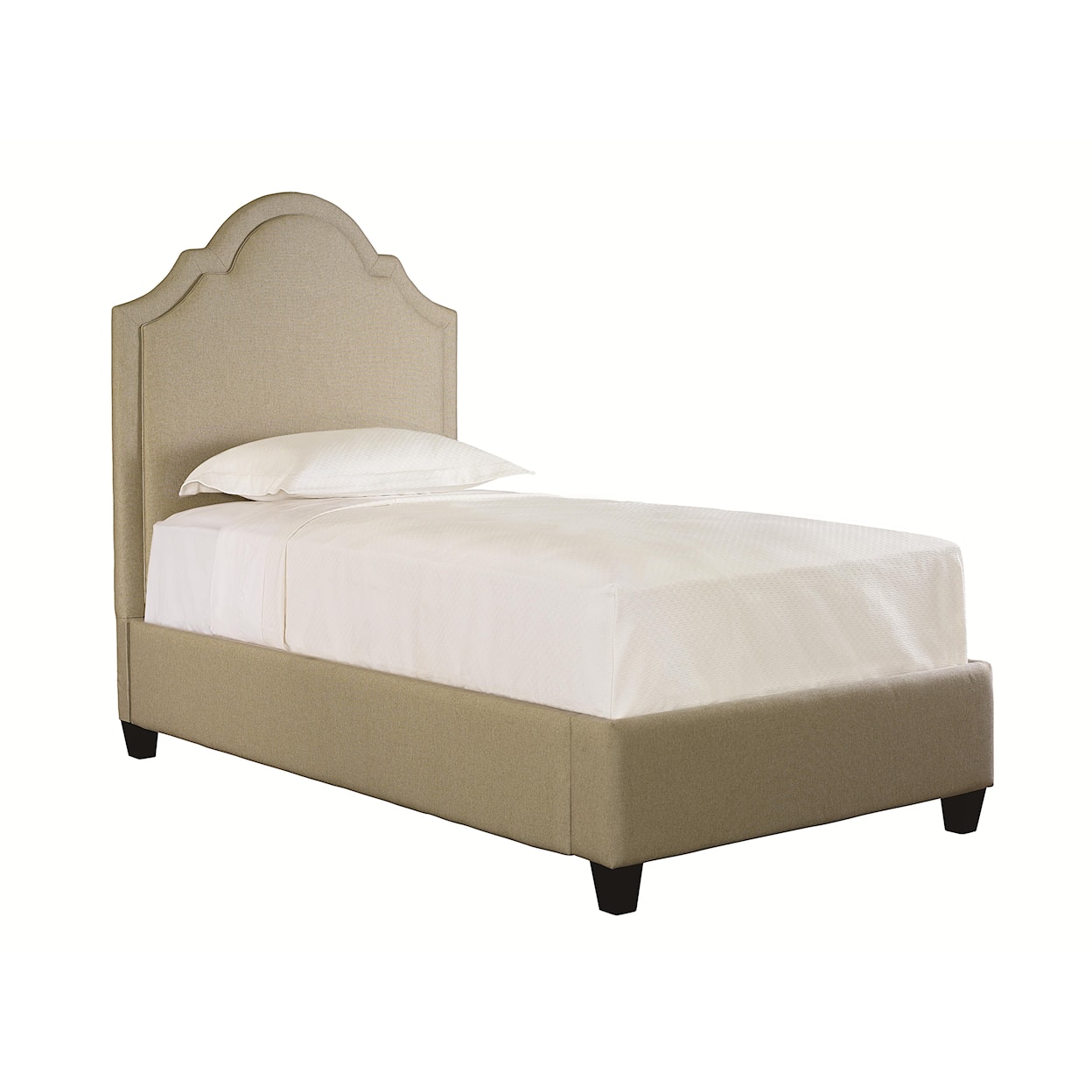 Bassett Custom Upholstered Beds Twin Barcelona Upholstered Bed w/ Low FB