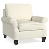Transitional Chair with Memory Foam Cushions