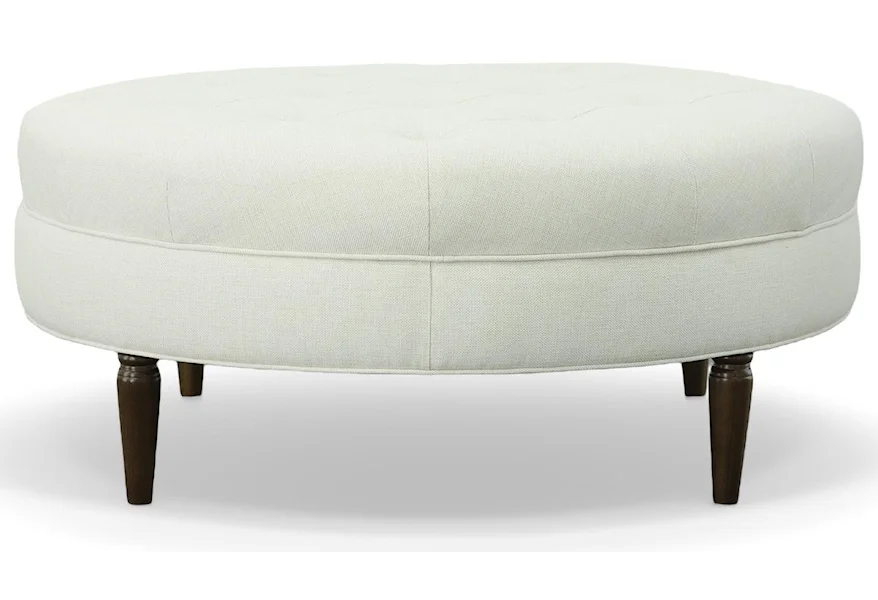 Delway Round Ottoman by Bassett at Esprit Decor Home Furnishings