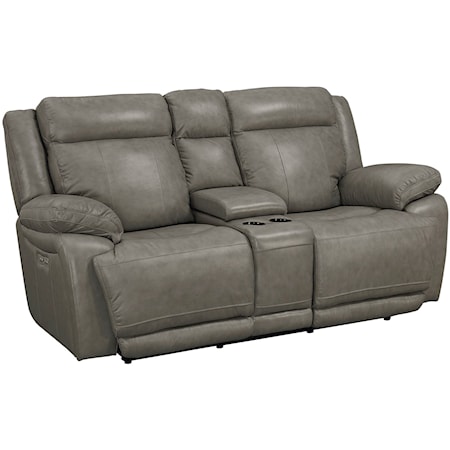 Power Reclining Console Love Seat