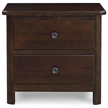 Heritage Maple 2 Drawer Nightstand