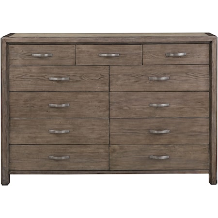 Casual Dresser with Eleven Drawers