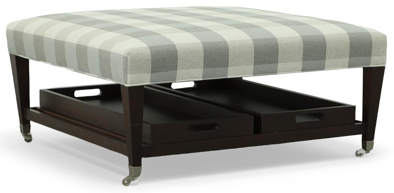 40 x 40 Ottoman with Tray