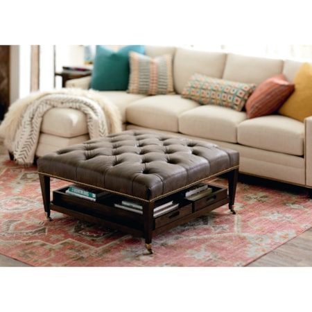 40" x 40" Customizable Ottoman