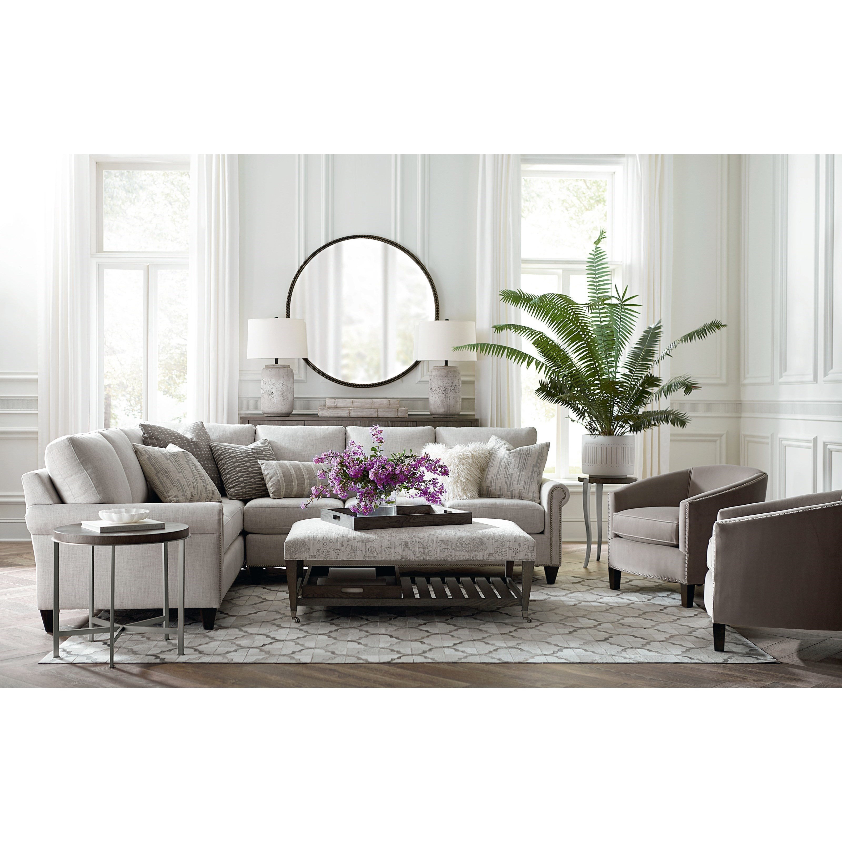 51&amp;quot; x 31&amp;quot; Ottoman w/ Trays