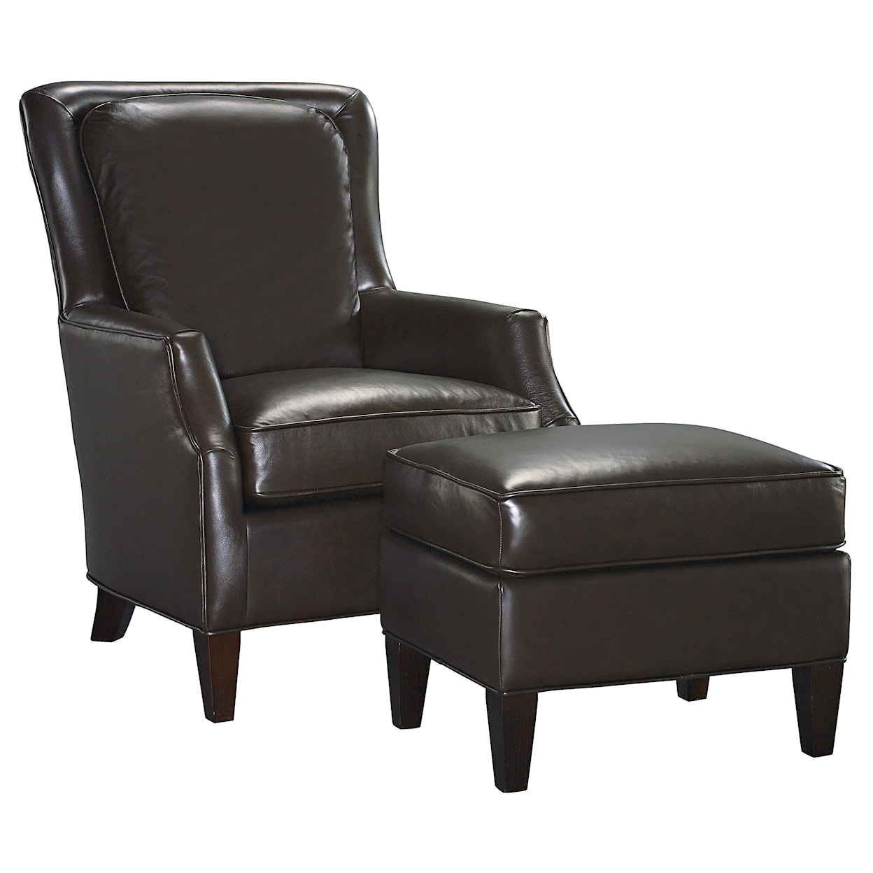 Bassett Kent  Chair and Ottoman