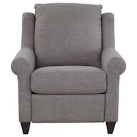 Customizable Power Headrest Recliner with Sock Arms and Tapered Legs