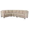 Bassett Magnificent Motion Customizable 4-Pc Power Reclining Sectional