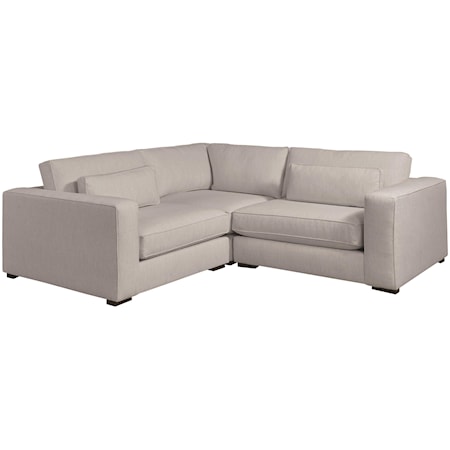 Modern Oversized Deep Seated 3pc Sectional