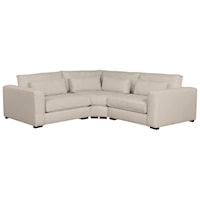 Modern Oversized Deep Seated 3pc Sectional