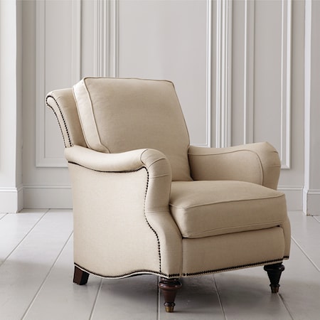 Traditional Accent Chair with Charles of London Arms