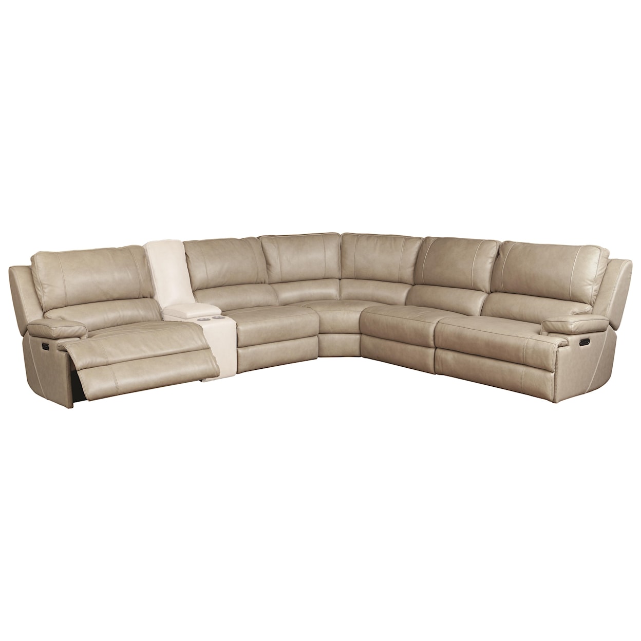 Bassett Club Level - Parsons Power Reclining Sectional