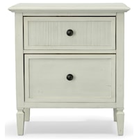 Coastal Nightstand with Outlet and USB Ports