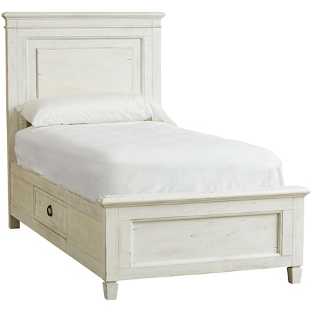 Costal Twin Panel Bed with Storage Drawers