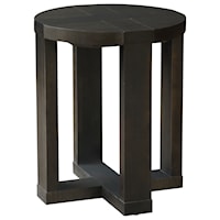 Customizable Solid Wood Round End Table
