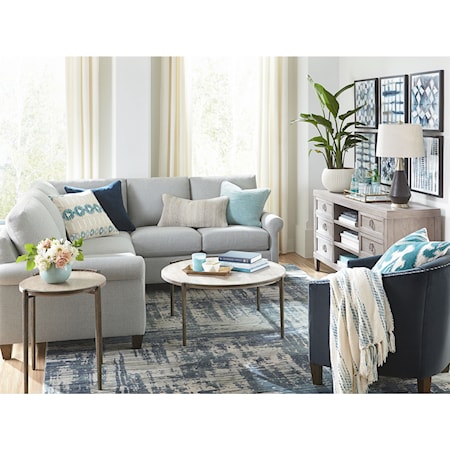 Casual Left-Facing 2-Piece Sectional