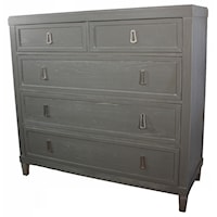 Drawer Chest with Cedar Lined Bottom Drawer