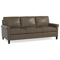 Transitional Sofa with Sock Rolled Arms