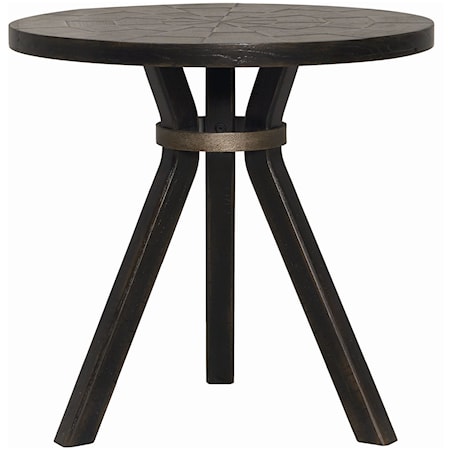 Transitional Round Drink Table