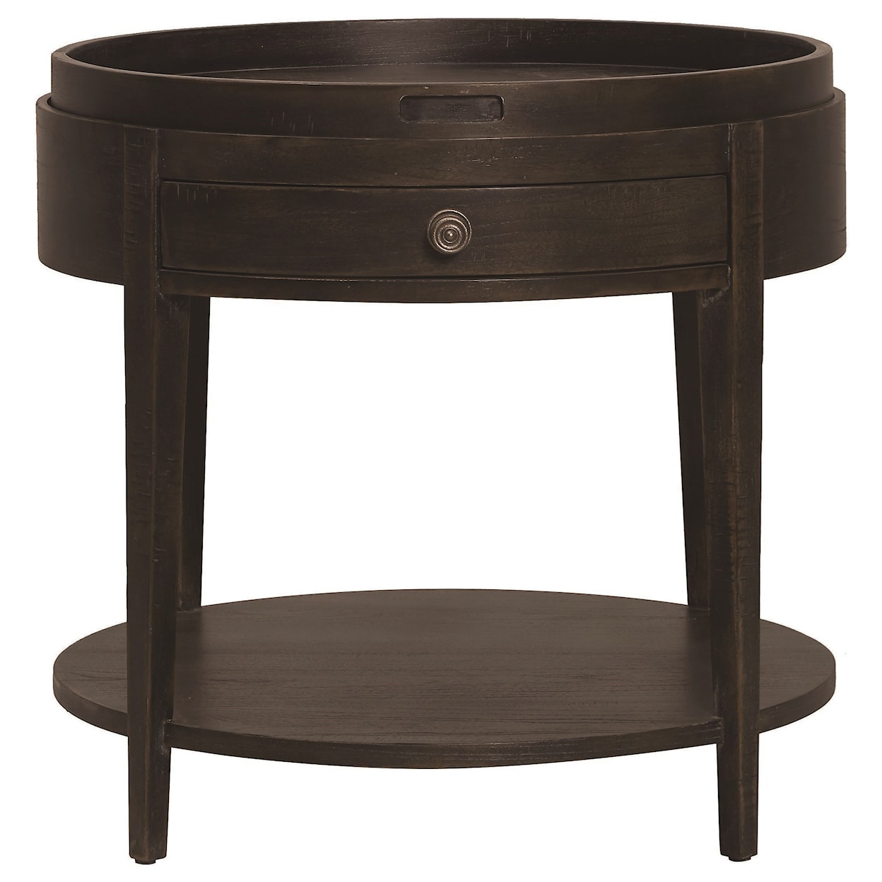 Bassett Woodridge Round End Table