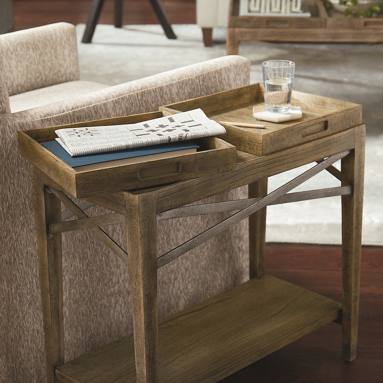 Bassett Woodridge Chairside Table