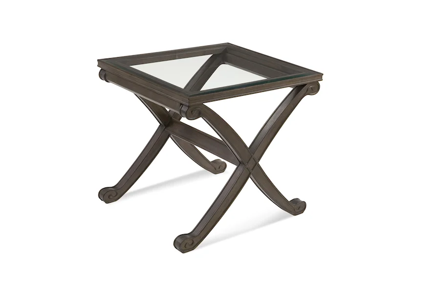 Belgian Luxe Wellington II Rectangle End Table by Bassett Mirror at Alison Craig Home Furnishings