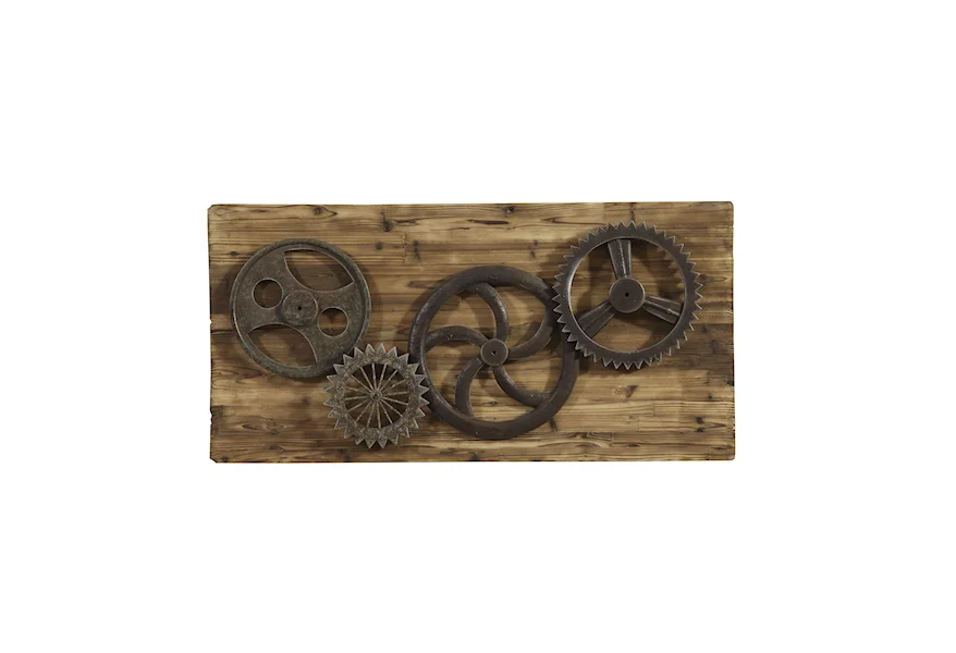 Belgian Luxe Industrial Gears by Bassett Mirror at Alison Craig Home Furnishings
