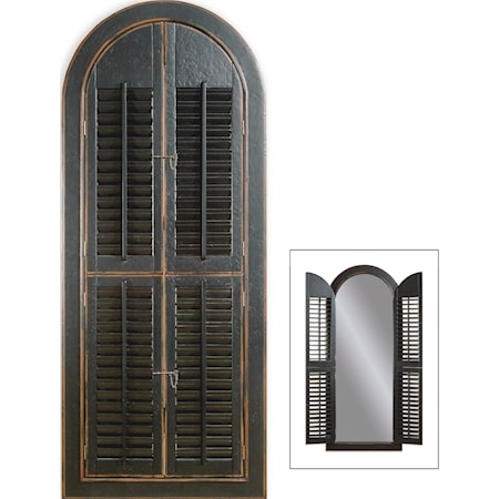 Arched Shutter Mirror
