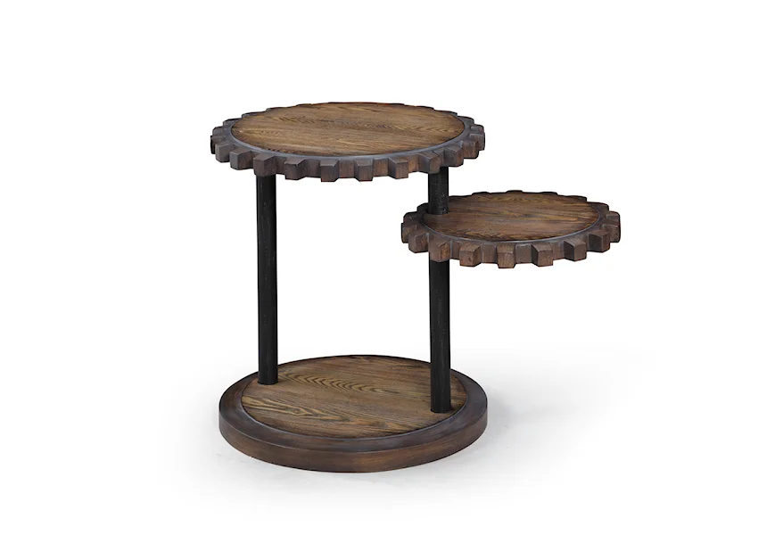 Belgian Luxe Sprockets End Table by Bassett Mirror at Alison Craig Home Furnishings