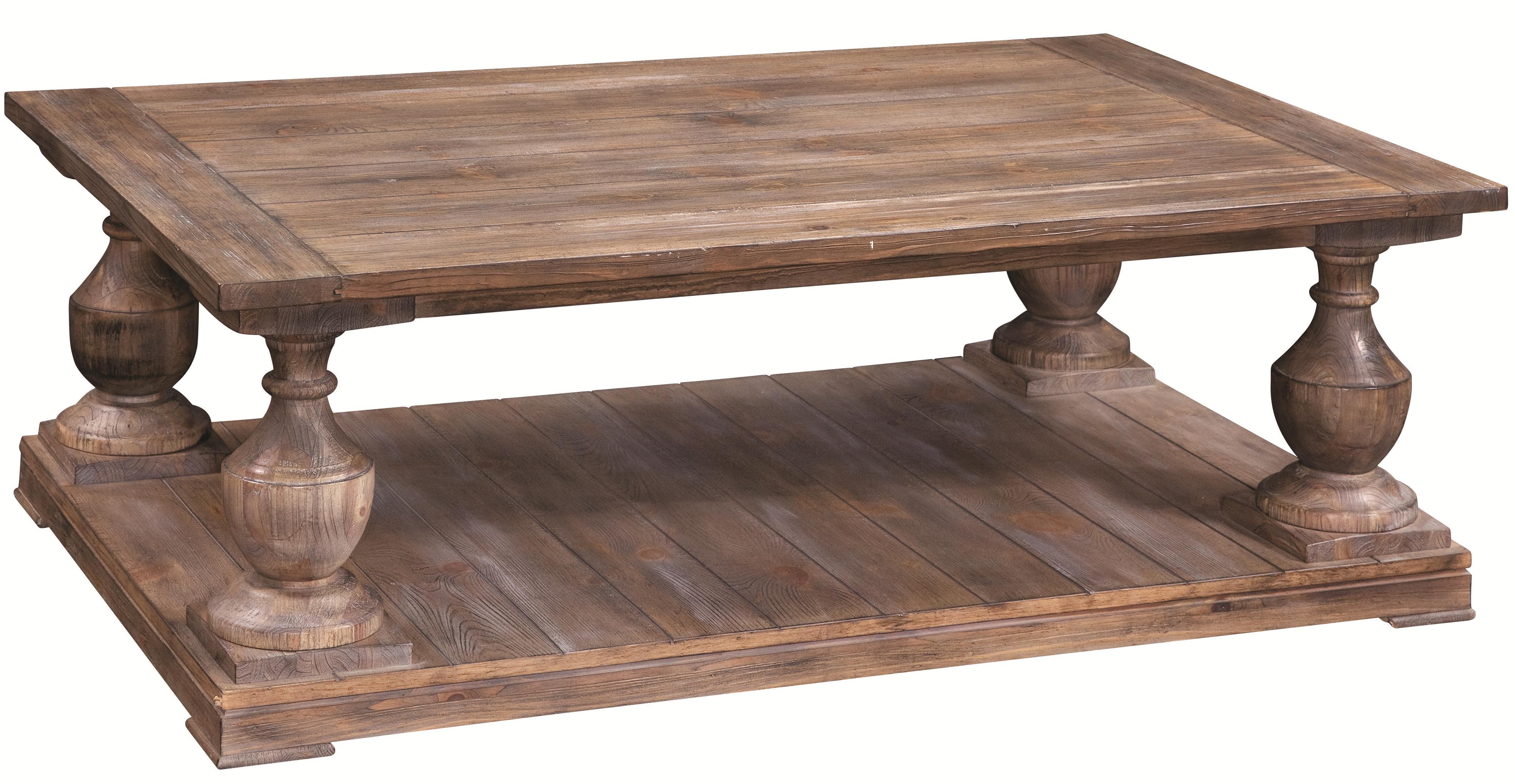 Rectangular Coffee Table w/ Lower Shelf
