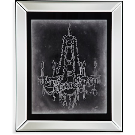 Chalkboard Chandelier Sketch I