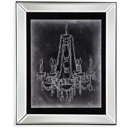 Chalkboard Chandelier Sketch I