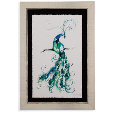 Aquarelle Peacock I