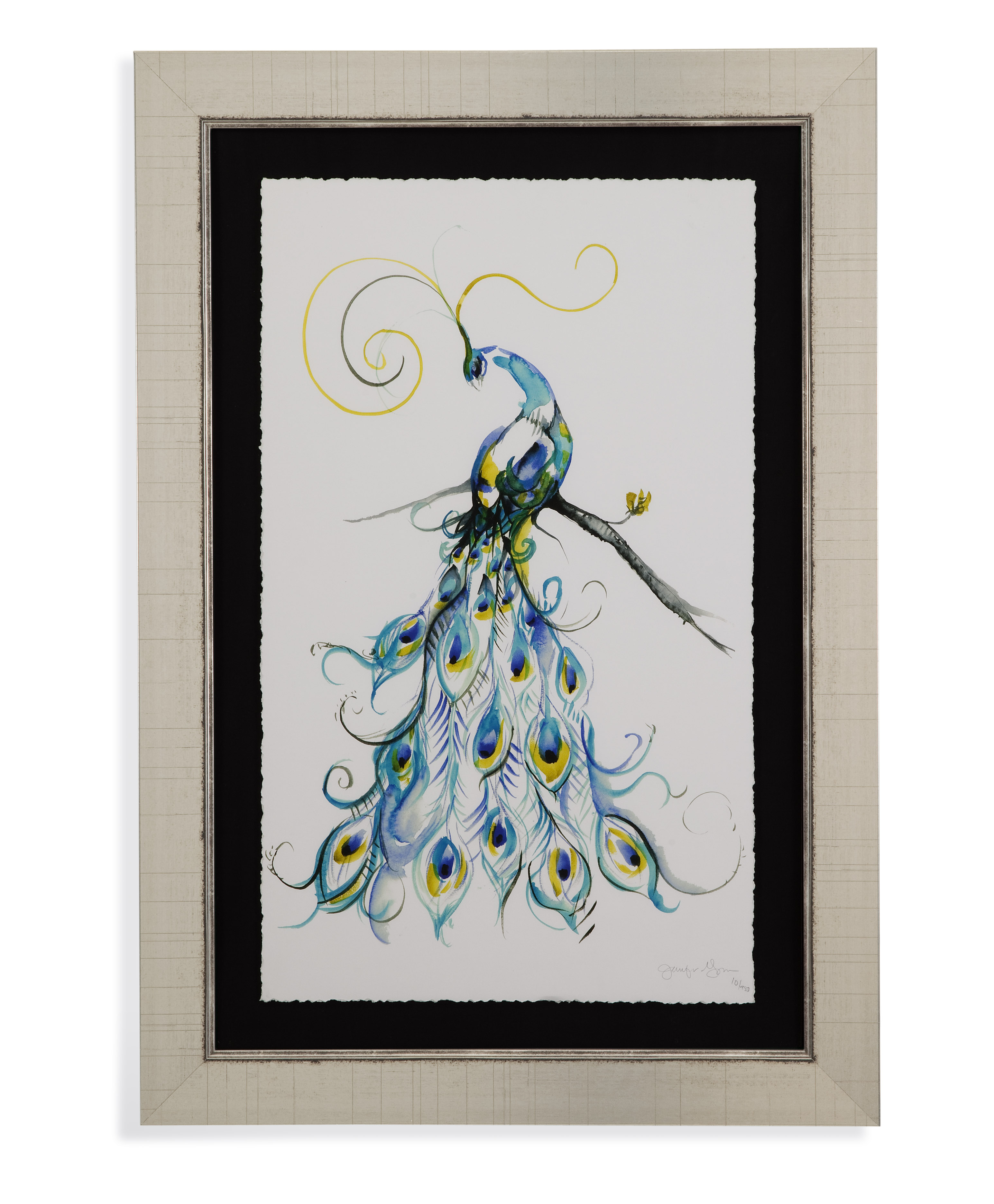 Aquarelle Peacock II