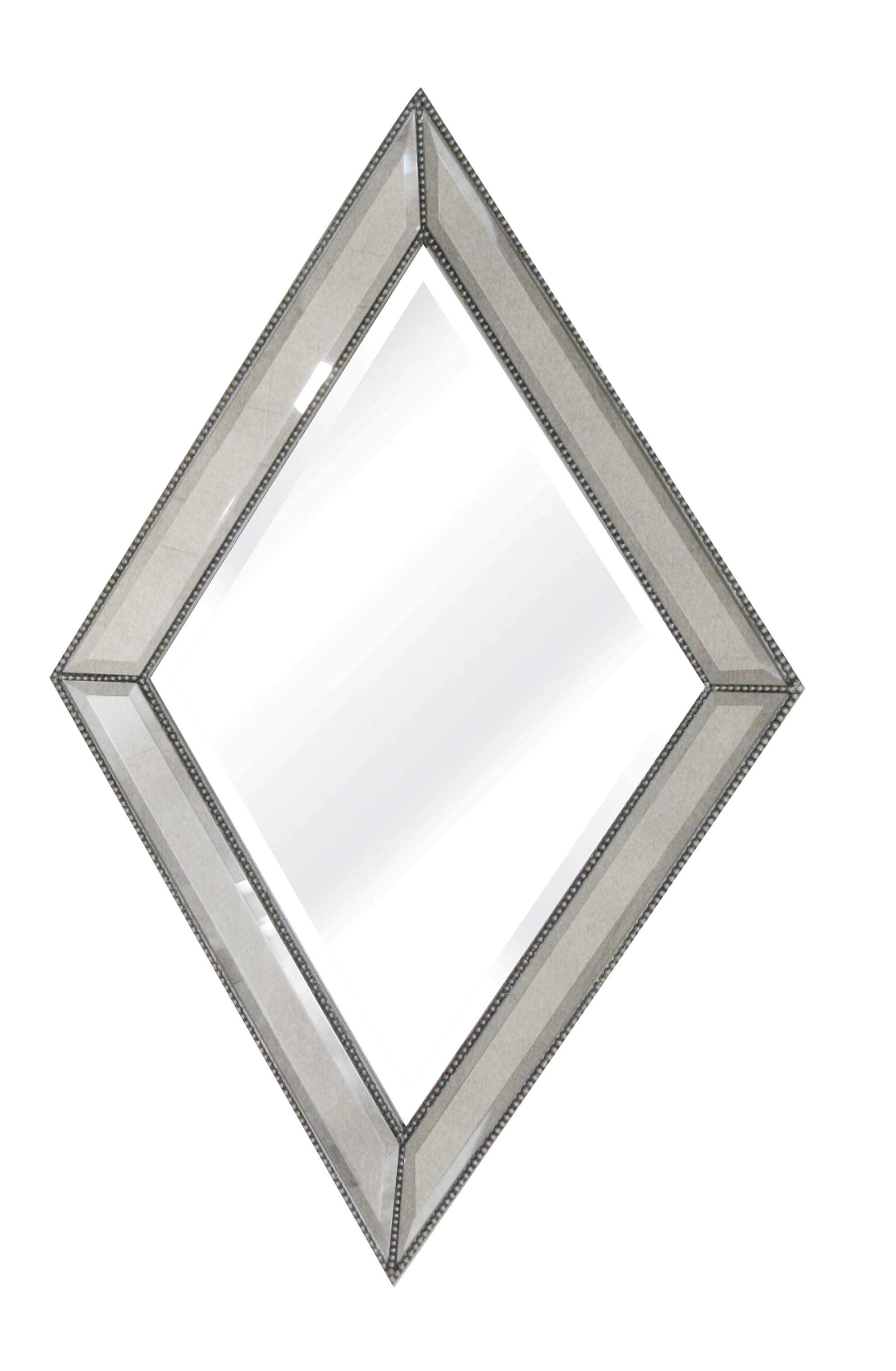 Beaded Diamond Wall Mirror