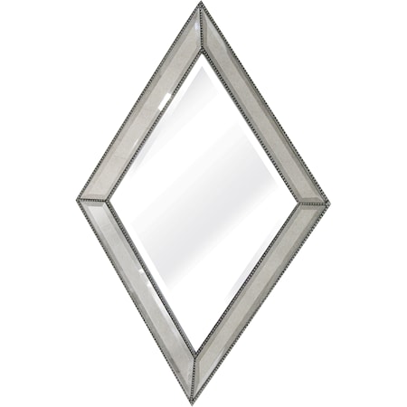 Beaded Diamond Wall Mirror