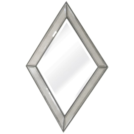 Beaded Diamond Wall Mirror