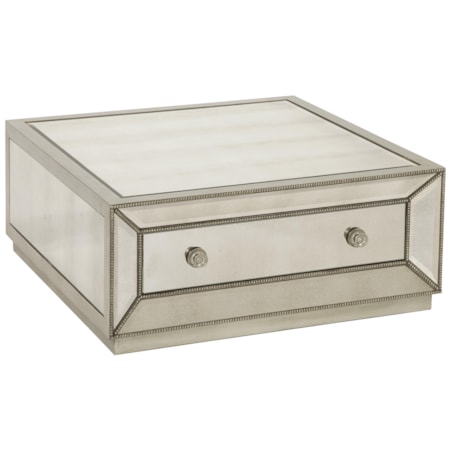 Murano Square Cocktail Table with Casters