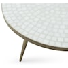 Bassett Mirror Occasional Tables Brass/Marble Cocktail Table