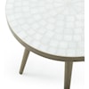 Bassett Mirror Occasional Tables Brass/Marble End Table