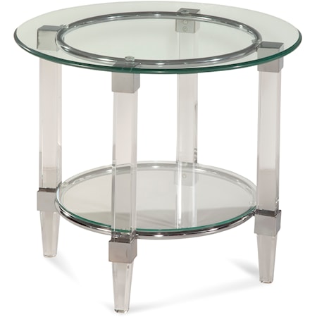 Cristal Round End Table
