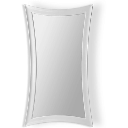 Pearl Hourglass Leaner Mirror