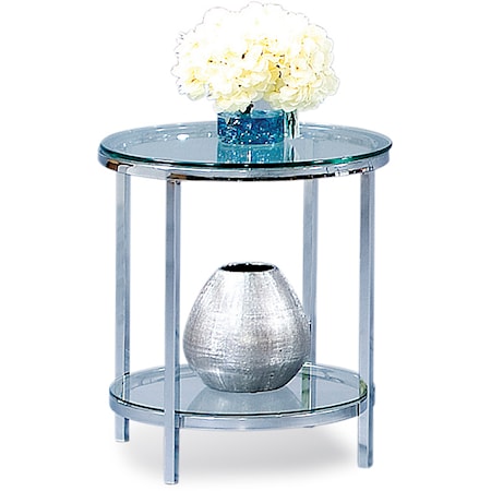 Patinoire Round End Table
