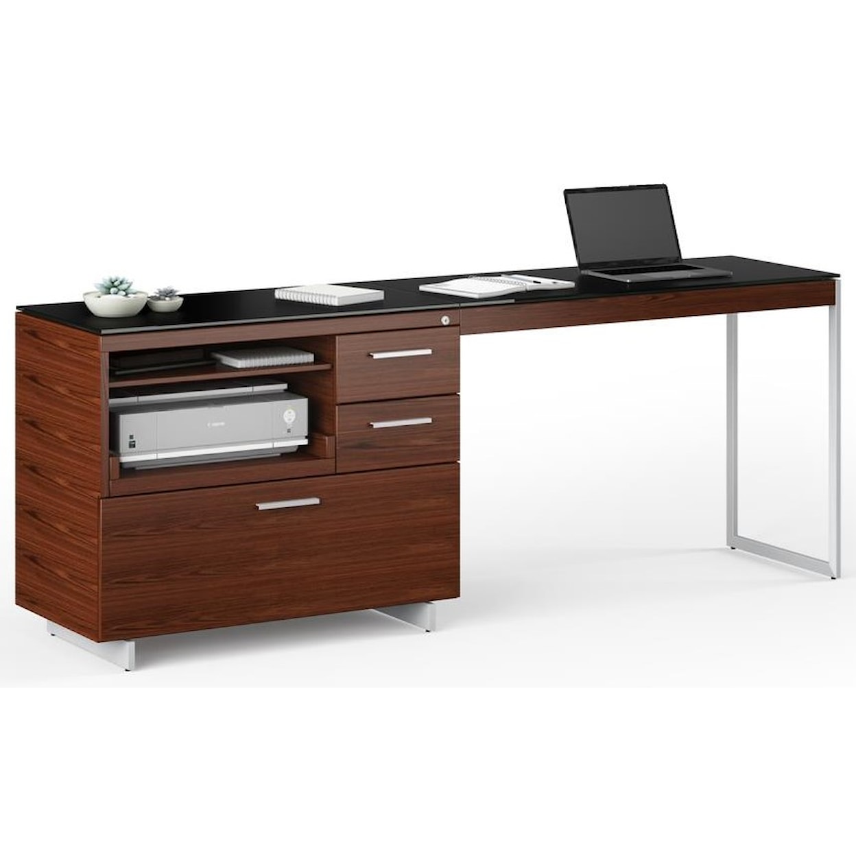 BDI Sequel 20 Multifunction Cabinet With Desk Return