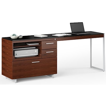 Multifunction Cabinet With Desk Return