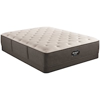 King 14 1/2" Medium Pocketed Coil Mattress and 6" Low Profile Steel Foundation